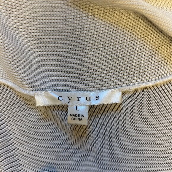 NWT Cyrus Women’s Cream Sweater Cardigan Long Sleeve Size Large - Size L - Picture 11 of 14